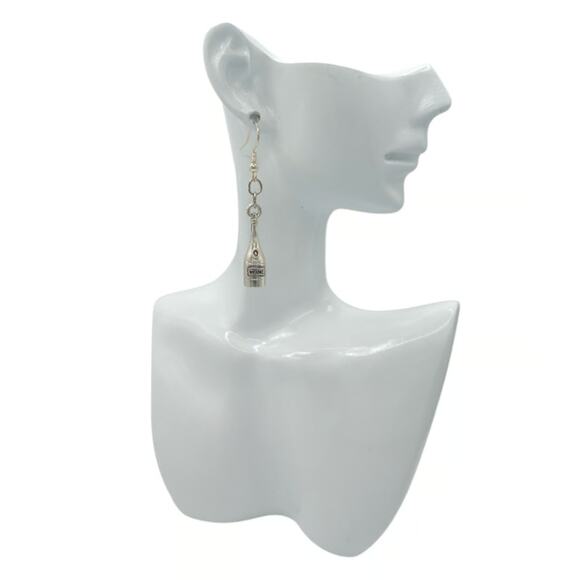 Wine Bottle Dangle Earrings – Fun Wine Lover Jewelry - Picture 3 of 3